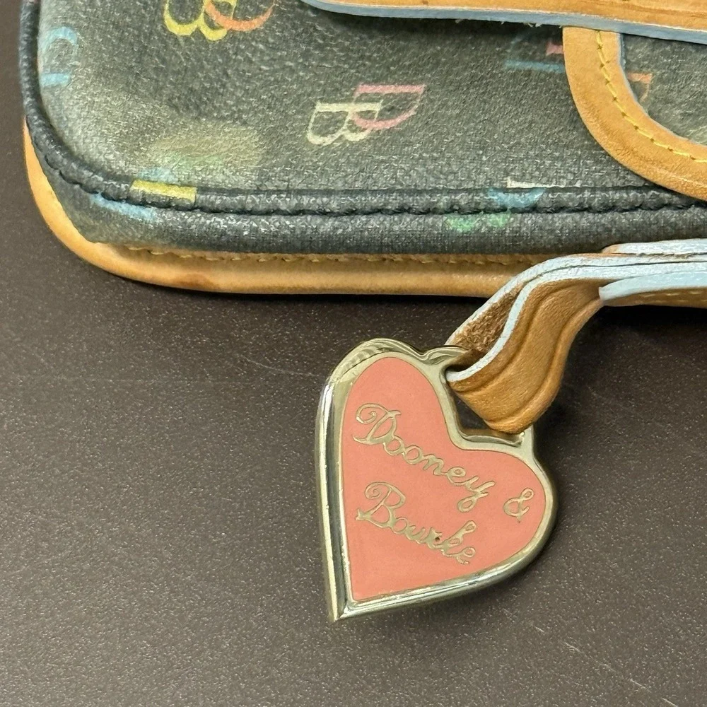 Vintage Y2K Dooney And Bourke Monogram Wristlet Charm READ***